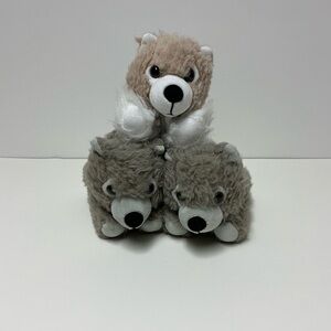 Game of Thrones Stark Family Direwolf Cubs Lot of 3 Plush Wolves